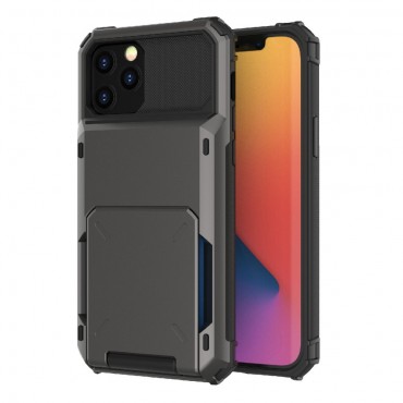 Hybridní TPU obal pro iPhone 13 Pro Max „Robust“ - černá barva Hybridní TPU obal pro iPhone 13 Pro Max „Robust“ - černá barva