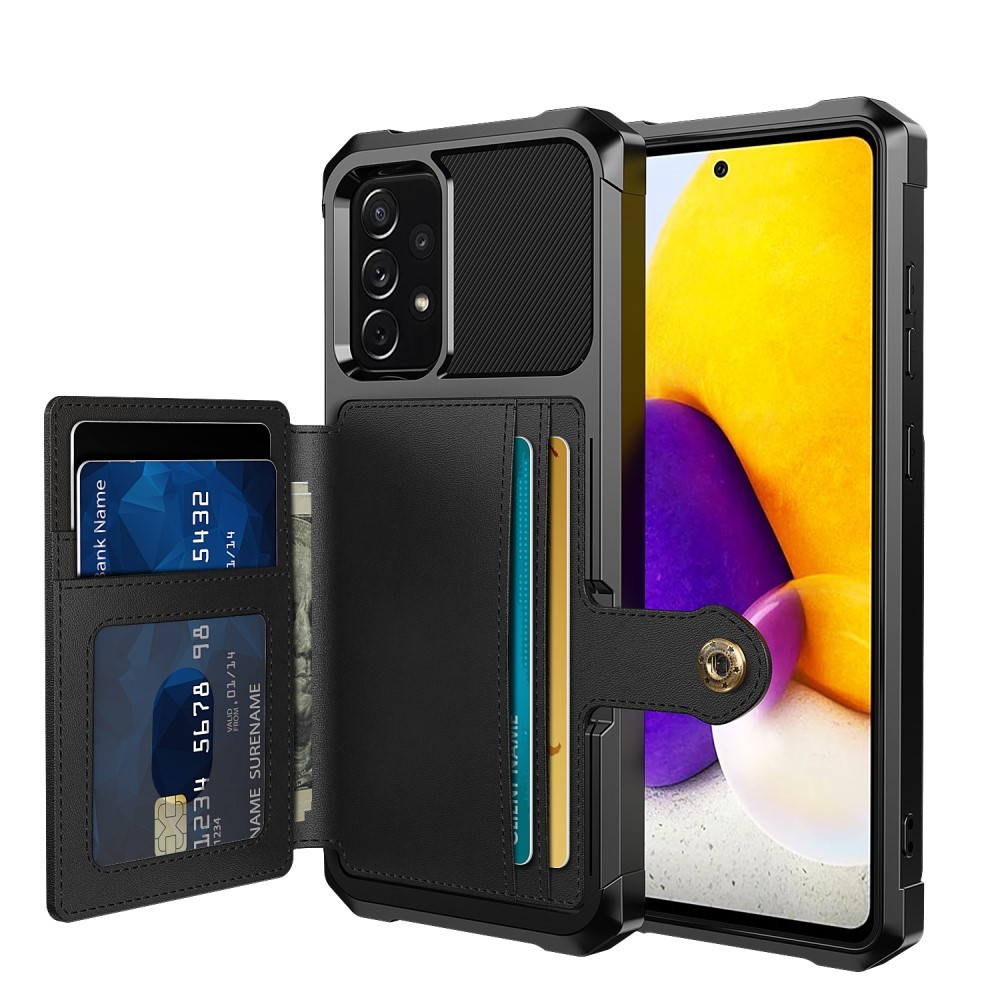 Hybridní kryt s peněženkou "Backwallet" pro Samsung Galaxy A52 / Galaxy A52 5G / Galaxy A52s 5G - černý