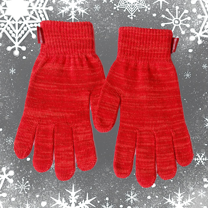Krásné, teplé a módní zimní dotykové rukavice TTgloves - červené