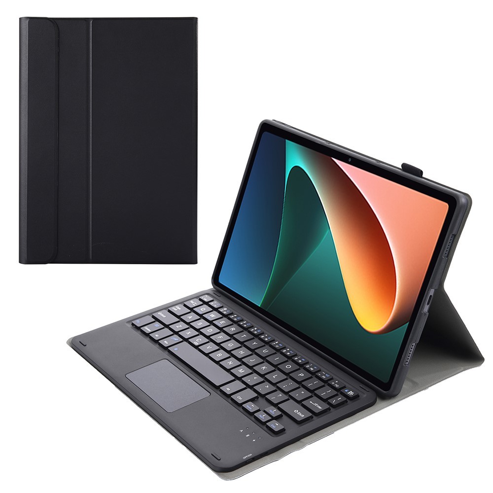 Kancelářské pouzdro s Bluetooth klávesnicí pro Xiaomi Pad 5 / Pad 5 Pro z umělé kůže - černé