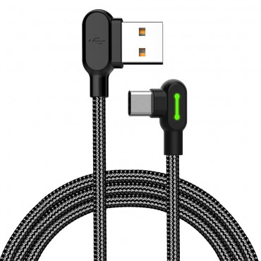 Kabel Mcdodo "Expanse" USB na USB-C 90° - 3 m - černý Kabel Mcdodo "Expanse" USB na USB-C 90° - 3 m - černý