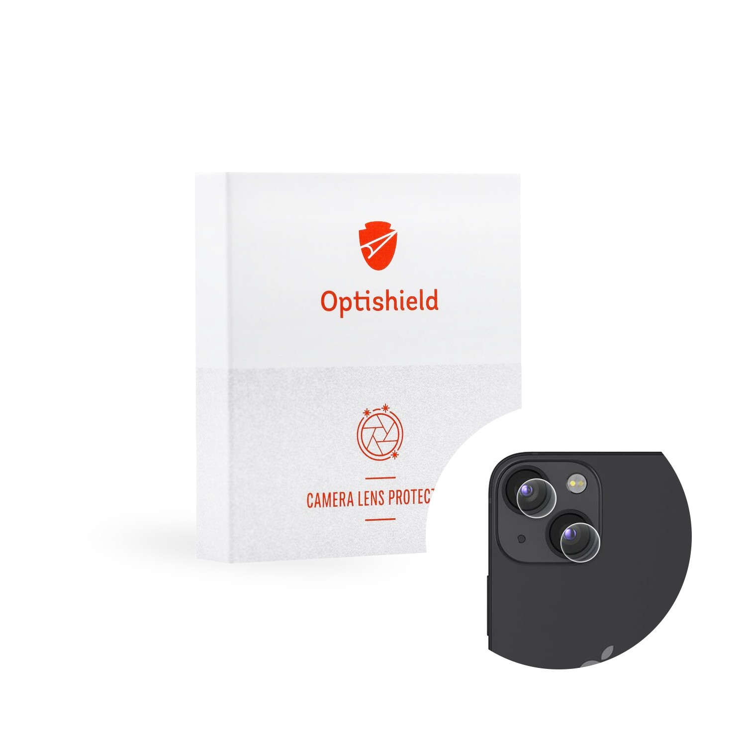 Vysoce kvalitní ochranné sklo na zadní fotoaparát pro iPhone 13 Mini Optishield Pro