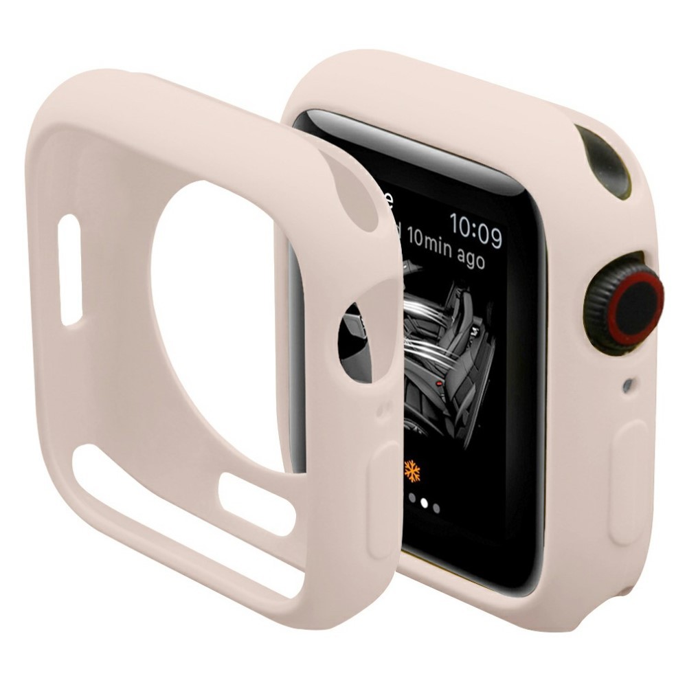 Celotělové gelové pouzdro z TPU pro Apple Watch Series 7 / 8 / 9 41 mm - růžové