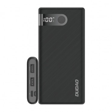 Power banka "Synergy" - přenosná baterie pro současné nabíjení dvou zařízení - 10000 mAh - černá Power banka "Synergy" - přenosná baterie pro současné nabíjení dvou zařízení - 10000 mAh - černá