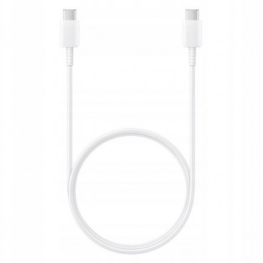 Originální nabíjecí kabel Samsung USB-C na USB-C EP-DN975BWWEGWW - 1m - bílý Originální nabíjecí kabel Samsung USB-C na USB-C EP-DN975BWWEGWW - 1m - bílý