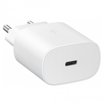 Originální síťová nabíječka Samsung EP-TA800N 25W - USB-C - bílá Originální síťová nabíječka Samsung EP-TA800N 25W - USB-C - bílá