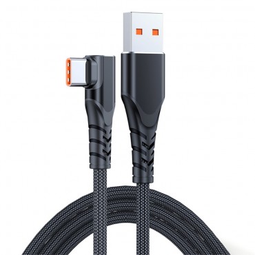 Nabíjecí a datový kabel Ultra Rapid Fire 66W / 6A - 2m - černý