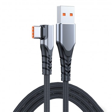 Nabíjecí a datový kabel Ultra Rapid Fire 66W / 6A - 2m - šedý