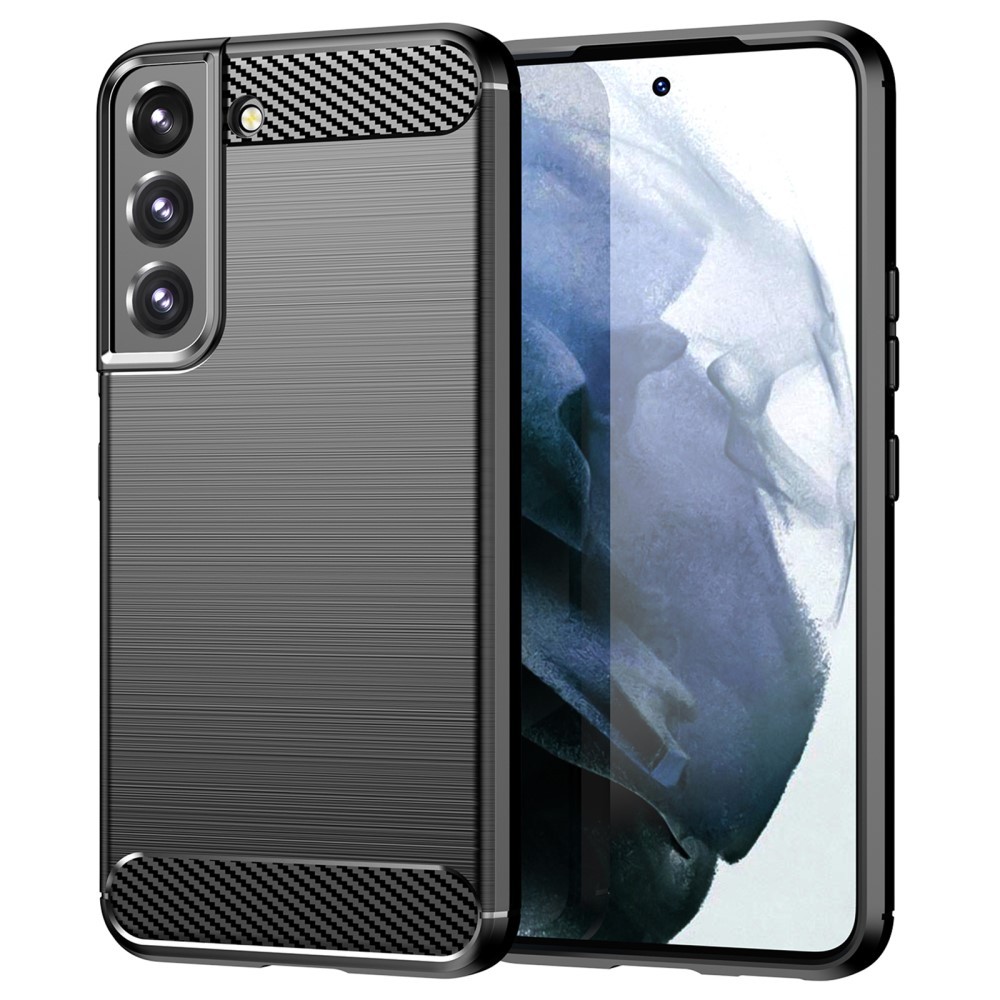 TPU gelový obal pro Samsung Galaxy S22 „Brushed Carbon“