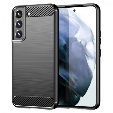 TPU gelový obal pro Samsung Galaxy S22 Plus „Brushed Carbon“ TPU gelový obal pro Samsung Galaxy S22 Plus „Brushed Carbon“