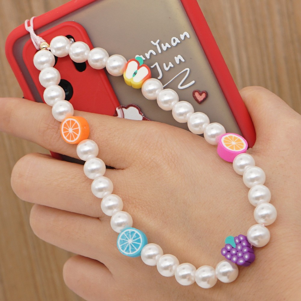 Náramek na telefon Stringie "Fruits And Pearls"