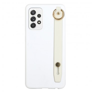 TPU gelový kryt "Handstrap" pro Samsung Galaxy A73 5G - bílý