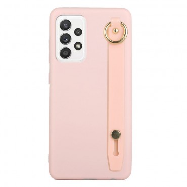 TPU gelový kryt "Handstrap" pro Samsung Galaxy A73 5G - růžový