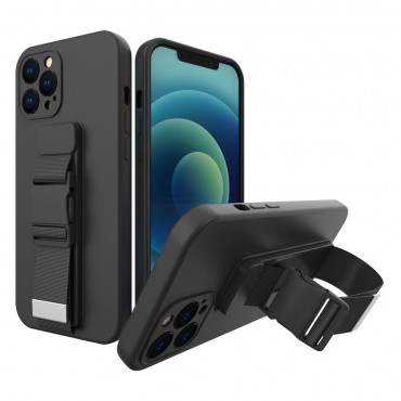 TPU gelové pouzdro "Buckle Up" pro iPhone SE 2022 / iPhone SE 2020 / iPhone 8 / iPhone 7 - černé