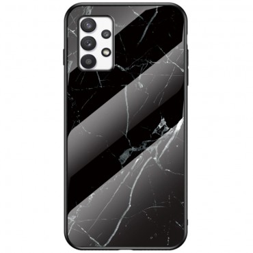 Hybridní kryt z tvrzeného skla "Glass Marble" pro Samsung Galaxy A33 5G - černý