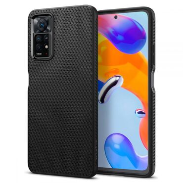 Spigen "Liquid Air" kryt pro Xiaomi Redmi Note 11 Pro / Redmi Note 11 Pro 5G - černý Spigen "Liquid Air" kryt pro Xiaomi Redmi Note 11 Pro / Redmi Note 11 Pro 5G - černý