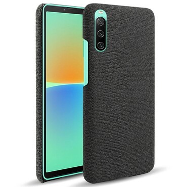 Hibriden TPU gelový kryt "Cloth" pro Sony Xperia 10 IV - černý