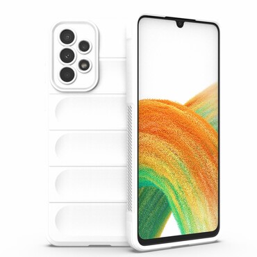 Odolný kryt "Waves" pro Samsung Galaxy A73 5G - bílý