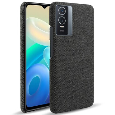 Hibriden TPU gelový kryt "Cloth" pro Vivo Y76 5G - černý