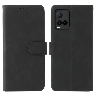 Pouzdro "Litchi Wallet" pro Vivo Y33s - černé