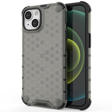 TPU gelový kryt "Honeycomb" pro iPhone 14 Plus - černý