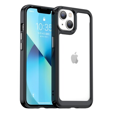 Pouzdro Hibriden "Frame Shield" pro iPhone 14 Plus - černé Pouzdro Hibriden "Frame Shield" pro iPhone 14 Plus - černé