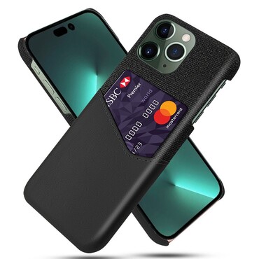 Látkové pouzdro pro iPhone 14 Pro - černé Látkové pouzdro pro iPhone 14 Pro - černé