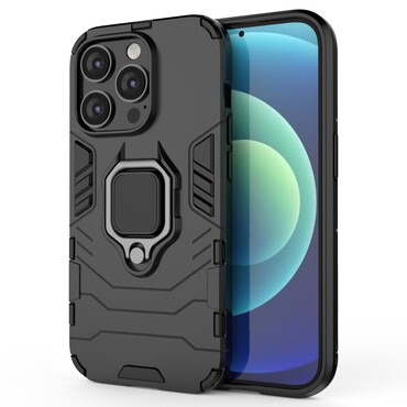 Odolné pouzdro "Impact X Ring" pro iPhone 14 Pro - černé Odolné pouzdro "Impact X Ring" pro iPhone 14 Pro - černé