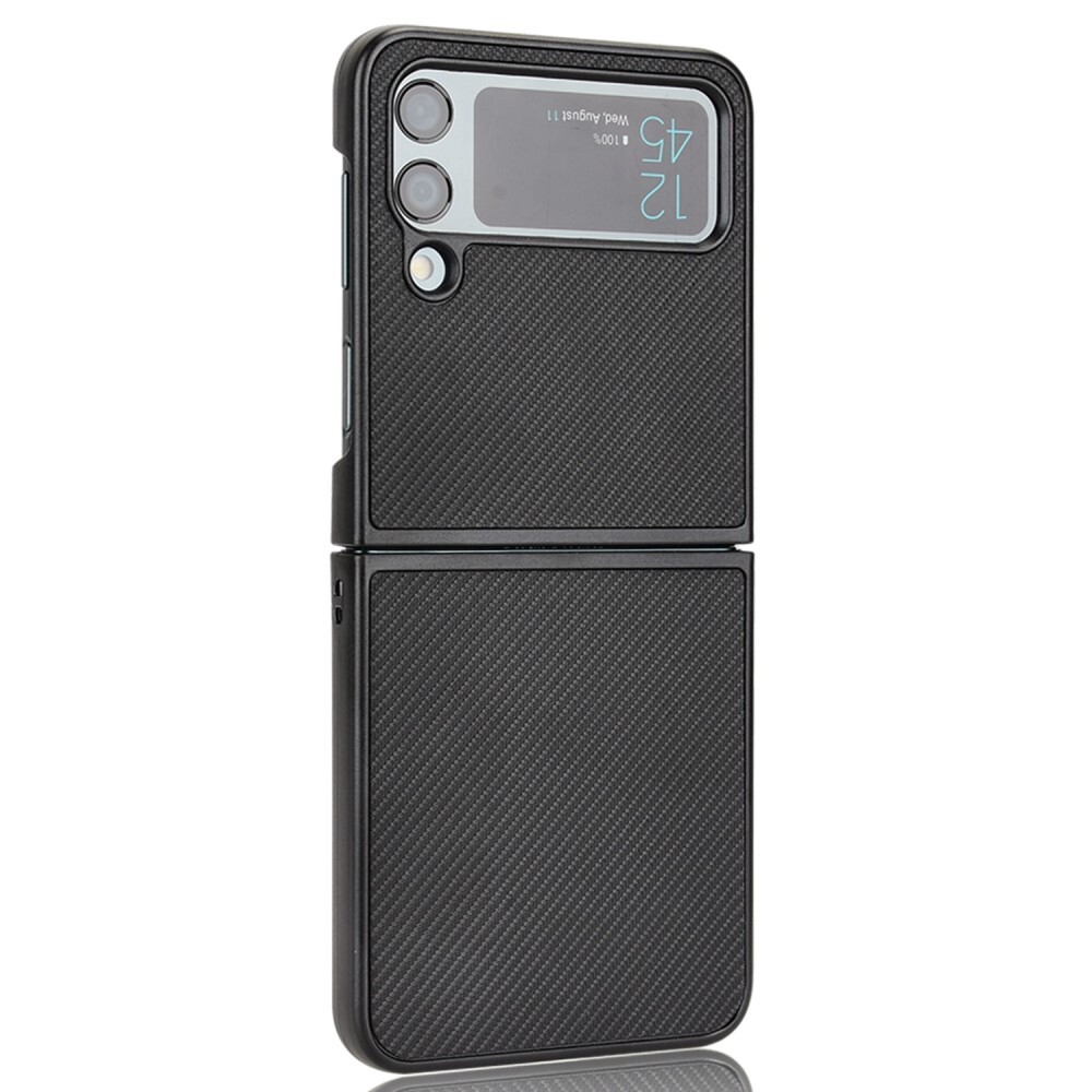 Pevný kryt "Carbon" pro Samsung Galaxy Z Flip4 - černý