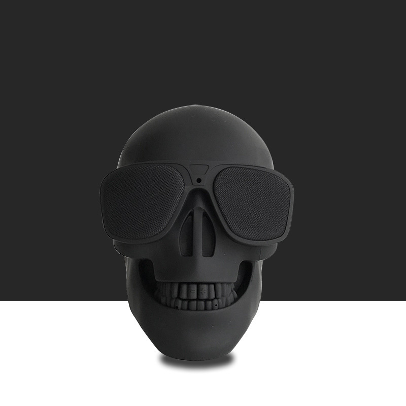 Děsivý Bluetooth reproduktor SkullzMax Pro – hlasitý přenosný reproduktor s podporou USB disků a paměťových karet, se silným zvukem a baterií! - Matte Black
