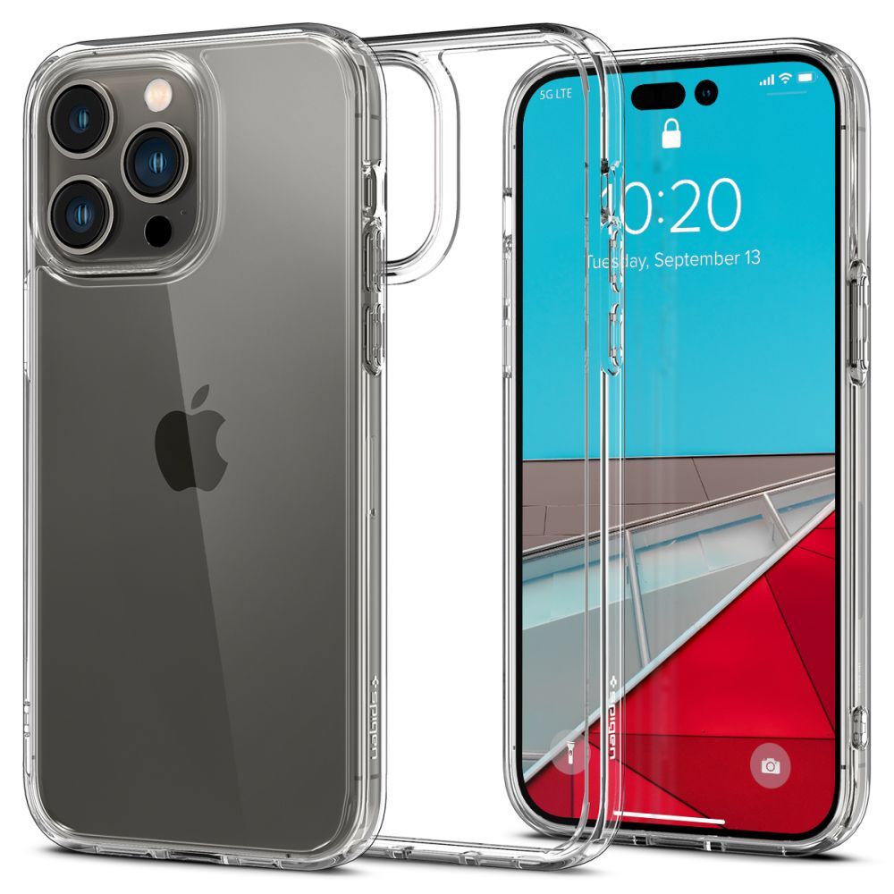 Pouzdro Spigen "Ultra Hybrid" pro iPhone 14 Pro Max - čiré