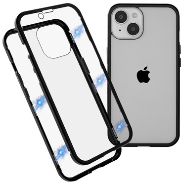 Magnetické celotělové pouzdro "Stronghold" pro iPhone 14 Plus - černé Magnetické celotělové pouzdro "Stronghold" pro iPhone 14 Plus - černé