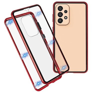 Magnetický kryt celého těla "Stronghold" pro Samsung Galaxy A23 - červený Magnetický kryt celého těla "Stronghold" pro Samsung Galaxy A23 - červený
