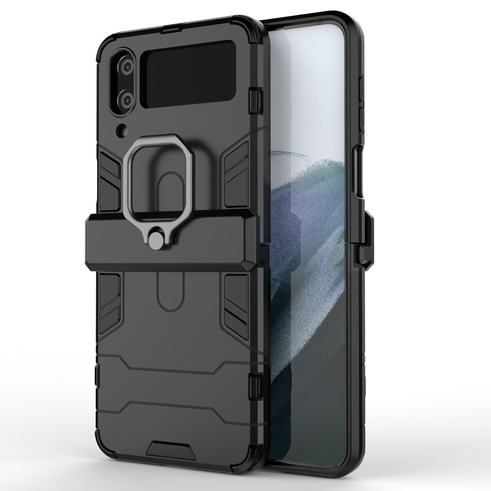Odolný kryt "Impact X Ring" pro Samsung Galaxy Z Flip4 - černý
