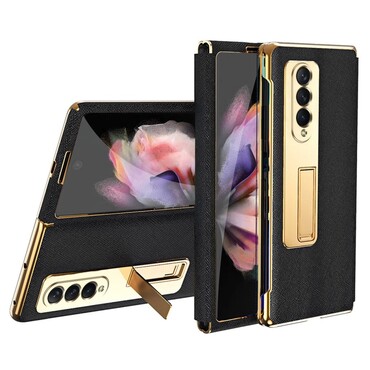 Hybridní kryt s ochranou displeje "Golden Shield" pro Samsung Galaxy Z Fold4 - černý