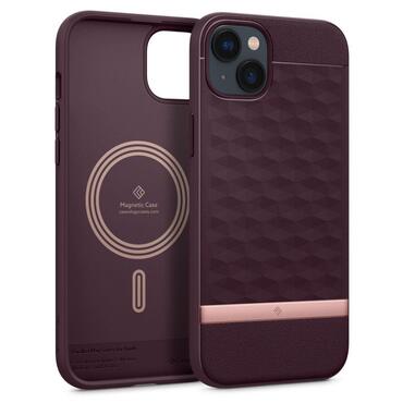 Pouzdro Caseology "Parallax Mag" se zabudovaným magnetem pro iPhone 14 Plus - vínové