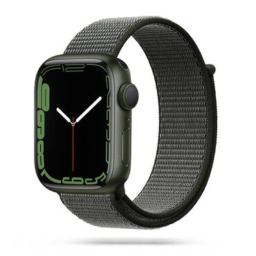 Náhradní řemínek pro Apple Watch 4/5/6/6/7/8/9/SE/Ultra 1/2 (42/44/45/49 mm) "Nylon" - tmavě zelený