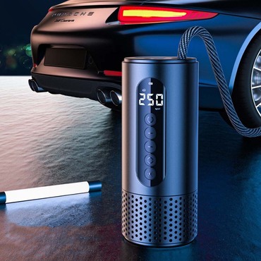 Píchlá pneumatika SOS! PumpMaster Pro Automatic Auto-Moto Compressor ji naplní kdekoli bez potřeby elektřiny - gunmetal