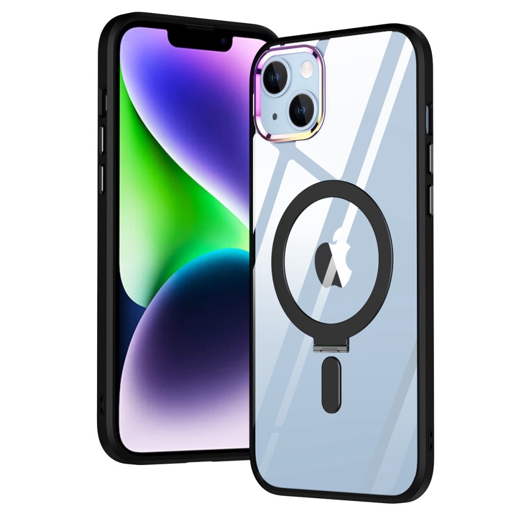 Hybridní pouzdro MagCase s magnetem a bezdrátovým nabíjecím stojánkem MagSafe pro iPhone 13 - černé