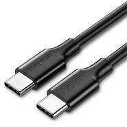 Ugreen "drátový" nabíjecí a datový kabel z USB-C na USB-C s 60W protokolem pro rychlé nabíjení a přenos dat - 2 m - černý