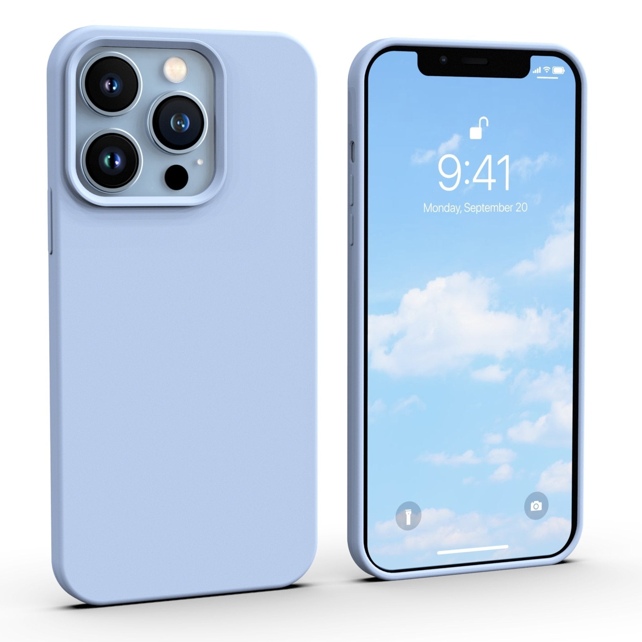 Silikonový obal „Opticase Pastel“ by Optishield© pro iPhone 12 / iPhone 12 Pro - light blue