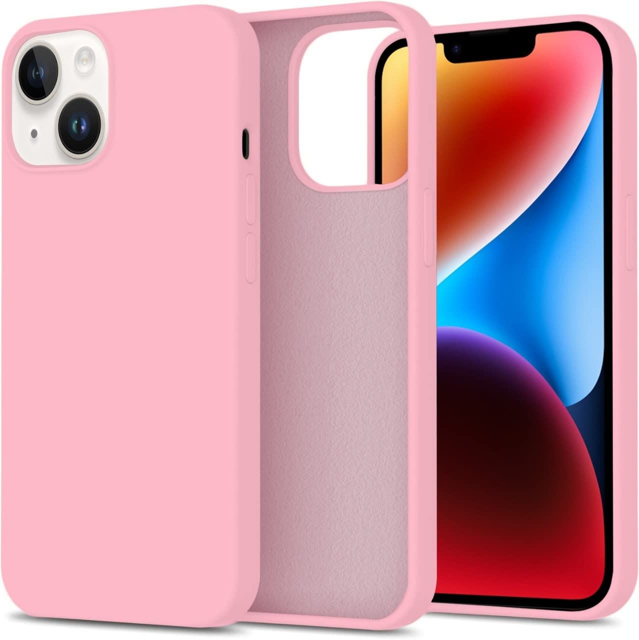 Silikonový obal „Opticase Pastel“ by Optishield© pro iPhone 14 - pink