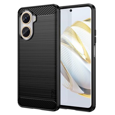 Gelový kryt TPU "Brushed Carbon" pro Huawei Nova 10 SE - Black