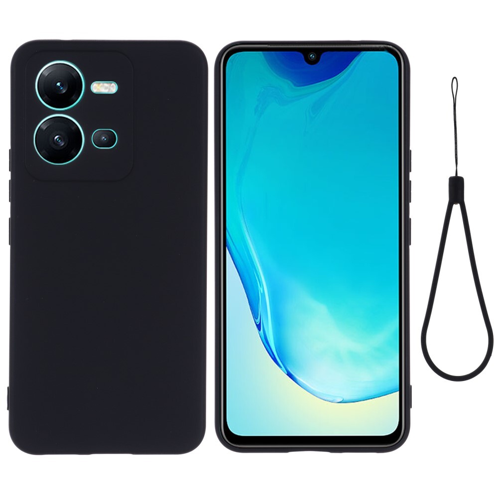 Silikonový kryt pro Vivo X80 Lite - černý