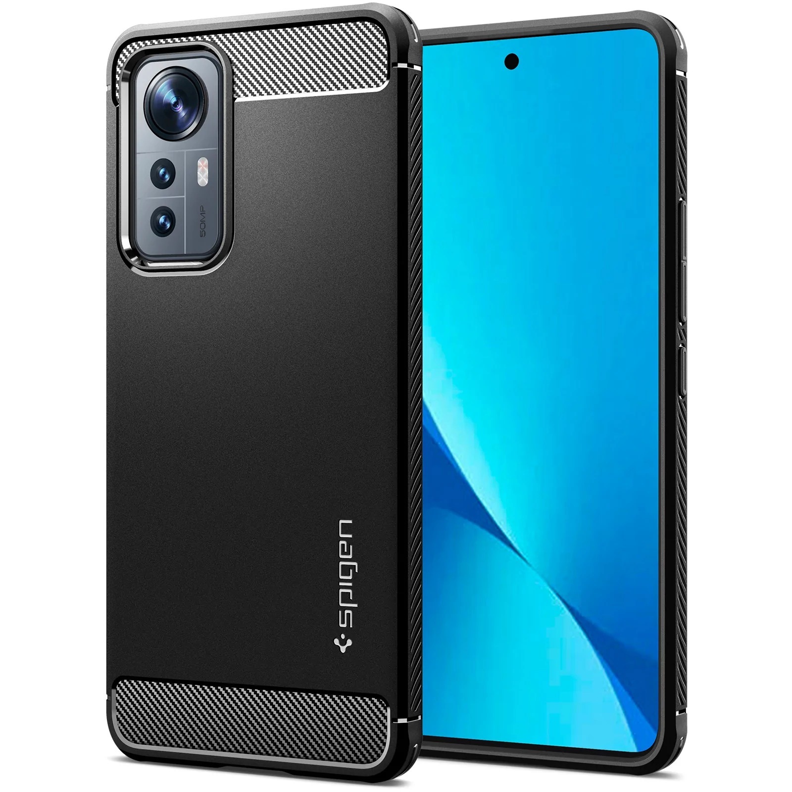 Kryt Spigen "Rugged Armor" pro Xiaomi 12 Lite - černý