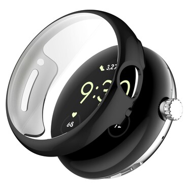 Gelové pouzdro TPU s ochranou displeje pro Google Pixel Watch - černé Gelové pouzdro TPU s ochranou displeje pro Google Pixel Watch - černé
