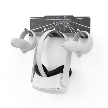 Nástěnný držák pro Oculus Quest 2 / HTC Vive Cosmos / Sony Playstation VR - černý