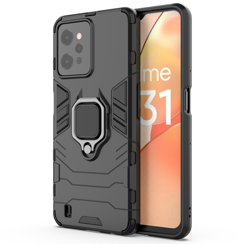 Odolný kryt "Impact X Ring" pro Realme C31 - černý