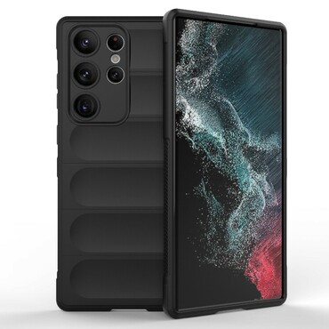 Odolný kryt "Waves" pro Samsung Galaxy S23 Ultra - černý