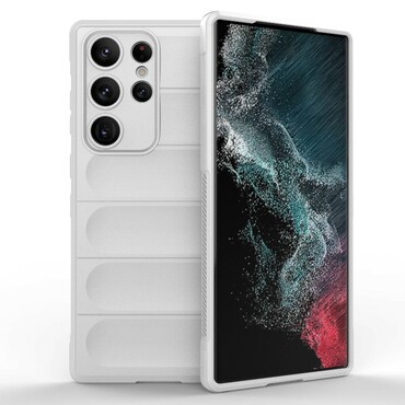 Odolný kryt "Waves" pro Samsung Galaxy S23 Ultra - bílý